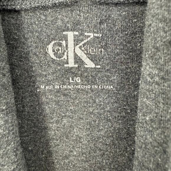 Calvin Klein Open Front Cardigan Sweater Gray Long Sleeve Women’s Large Soft Kni - Picture 3 of 10